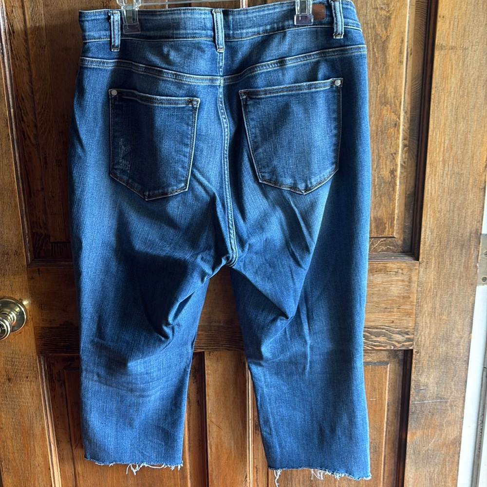 Judy Blue skinny frayed hem jeans size 16w - Picture 5 of 5